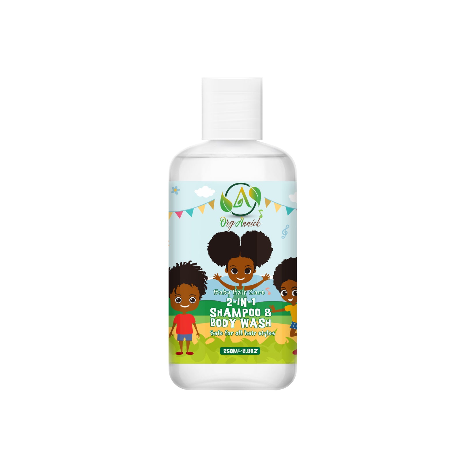 Papaya Pure 2-in-1 Shampoo & Body Wash: Gentle Baby Bliss and Newborn Nurture - 8.8oz