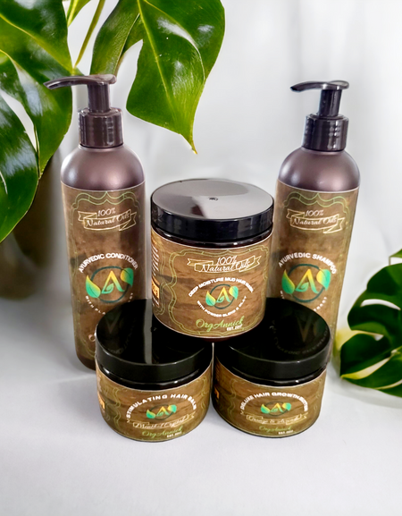 Ayurvedic Hair Set for Intense Hair Growth with Mud Mask - The Absolute Hair Favorite