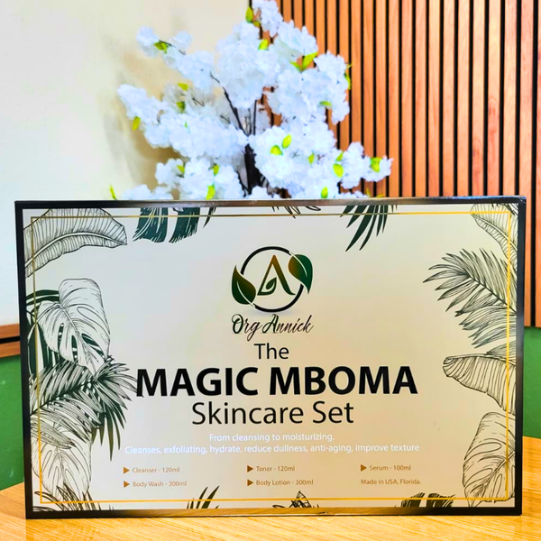 OrgAnnick™ The Magic Mboma Skincare Set – Men’s 5-Step Face & Body Care Collection | Exclusive Patrick Mboma Men Edition