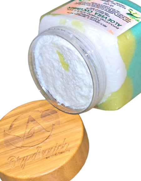 OrgAnnick Aloe & Cucumber Sugar Scrub & Face Mask - Natural Exfoliator for Toning, Hydrating & Smoothing Skin wit Pure Aloe Vera Gel. Gentle, Non-Comedogenic for Sensitive Skin - 12 oz