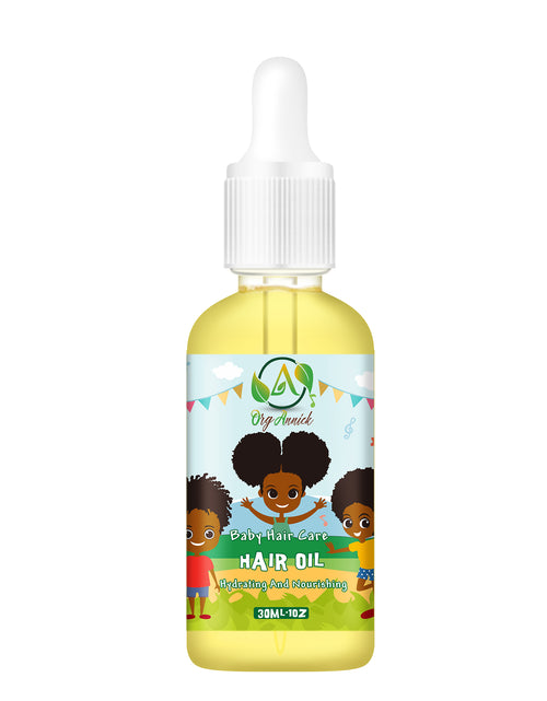 Load image into Gallery viewer, Papaya Pure Baby Hair Oil - Nourish &amp; Protect Delicate Hair for Healthy Hair Growth - 1oz
