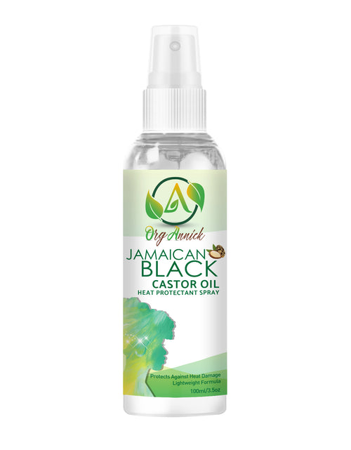 Load image into Gallery viewer, Protect &amp; Detangle: Jamaican Black Castor Oil Heat Protectant Spray &amp; Hair Detangler 3.5 oz
