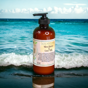 OrgAnnick Men's Hydrating Lotion with Shea butter & Goat Milk, Paraben free, Sulfate free - 12 oz