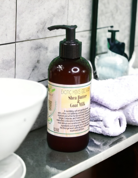 OrgAnnick Men's Body Wash Gel. Paraben free, Sulfate free 12 oz