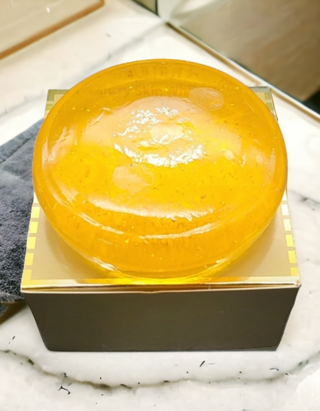 The Golden Soap with Collagen and Glutathione – Nourishing Face and Body Bar – 8 oz | Gentle Cleansing Soap for All Skin Types | Hydrating Daily Cleanser with Vitamin E