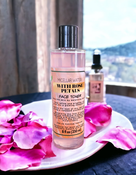 Micellar Water with rose petal, 9 oz