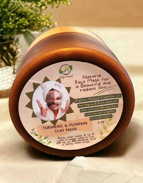 Load image into Gallery viewer, Turmeric and Pumpkin Clay Mask
