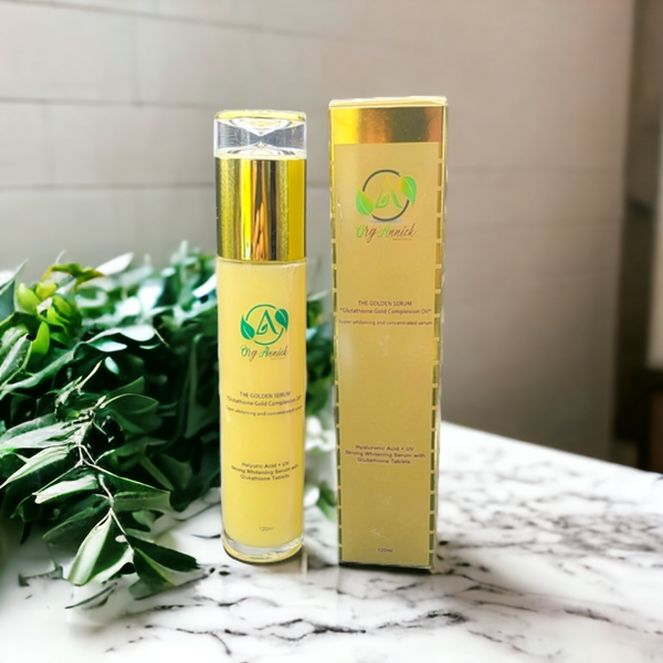 Unlock Your Glow with Glutathione & Collagen Golden Serum for Brighter Skin - 4oz