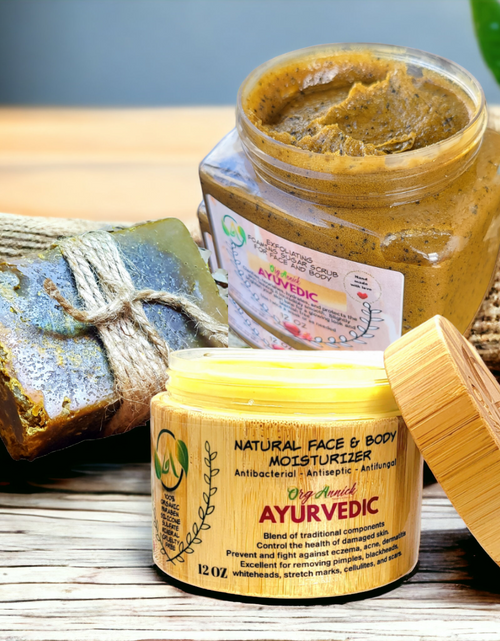 Load image into Gallery viewer, Ayurvedic Body &amp; Facial Skincare Set (Pack of 3)
