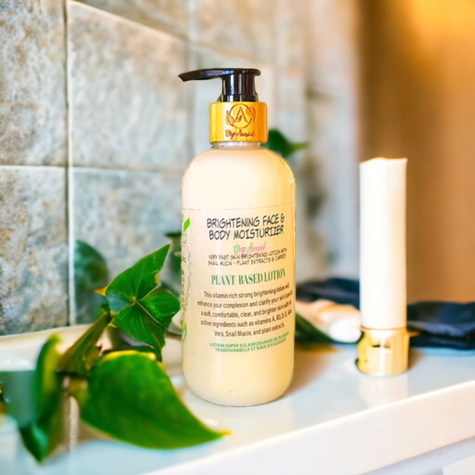 Illuminating & Nourishing Plant-Based Brightening Lotion - 12oz