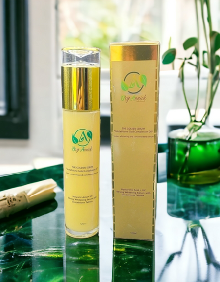 Unlock Your Glow with Glutathione & Collagen Golden Serum for Brighter Skin - 4oz