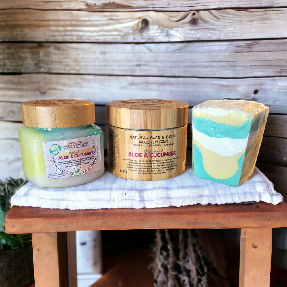 Aloe Vera Body & Facial Set (Pack of 3)