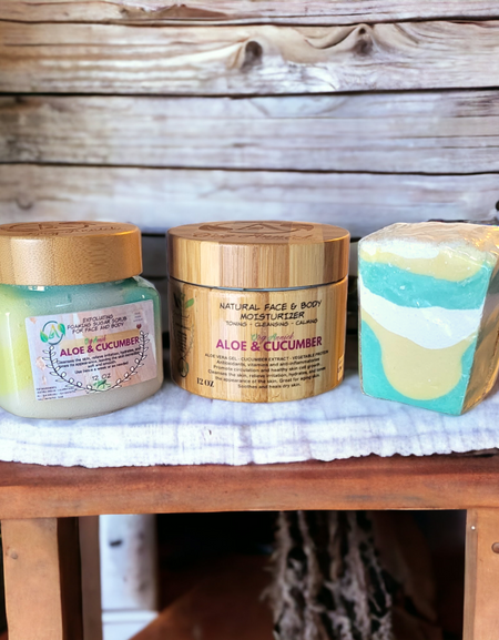 Aloe Vera Body & Facial Set (Pack of 3)