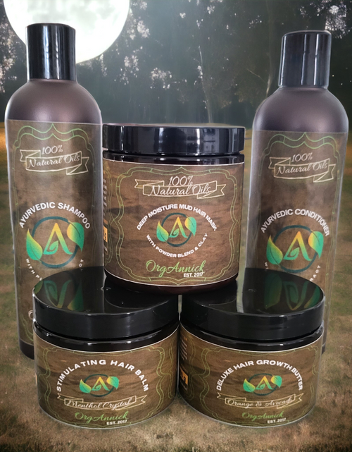 Load image into Gallery viewer, Ayurvedic Hair Set for Intense Hair Growth with Mud Mask - The Absolute Hair Favorite
