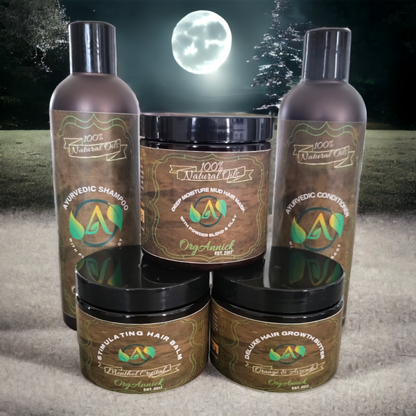 Ayurvedic Hair Set for Intense Hair Growth with Mud Mask - The Absolute Hair Favorite