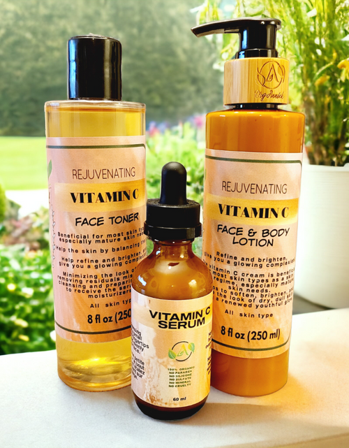 Load image into Gallery viewer, Vitamin C Bundle (Serum, Cream, Toner)
