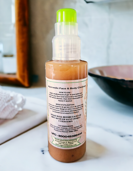 Ayurvedic DMEA & MSM Cleansing Smooth Face & Body Triumfetta Pentandra Cleanser, 6.5 oz