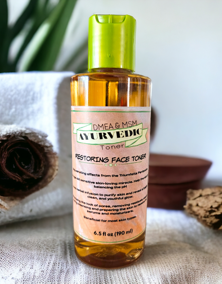 Ayurvedic Toner DMEA & MSM Facial Toner, 6.5 oz