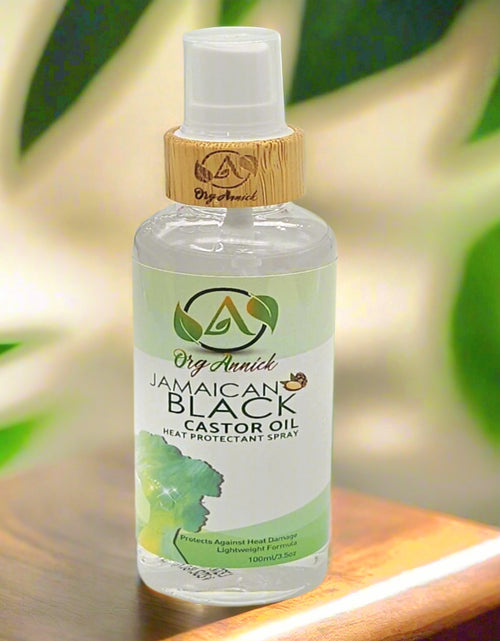 Load image into Gallery viewer, Protect &amp; Detangle: Jamaican Black Castor Oil Heat Protectant Spray &amp; Hair Detangler 3.5 oz
