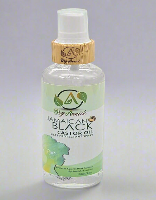 Load image into Gallery viewer, Protect &amp; Detangle: Jamaican Black Castor Oil Heat Protectant Spray &amp; Hair Detangler 3.5 oz

