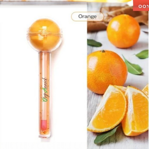 OrgAnnick™ Fruit Flavor Lollipop – 2-en-1 Magic Color Changing Lip Balm & Gloss/ Lip Moisturizer