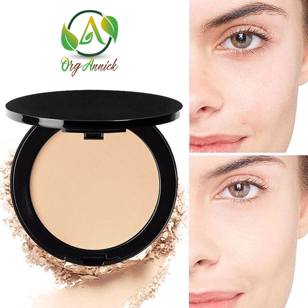 OrgAnnick™ Pressed Matte Compact Face Powder – Natural Coverage