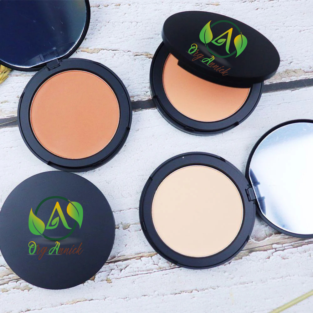 OrgAnnick™ Pressed Matte Compact Face Powder – Natural Coverage