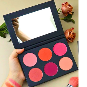 OrgAnnick™ Soft Pop Powder Blush – Multi-Shade Blush Palette (6 Colors)