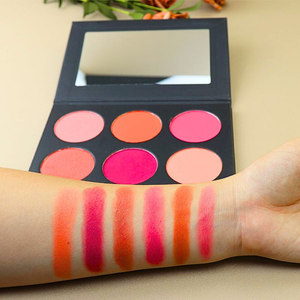 OrgAnnick™ Soft Pop Powder Blush – Multi-Shade Blush Palette (6 Colors)