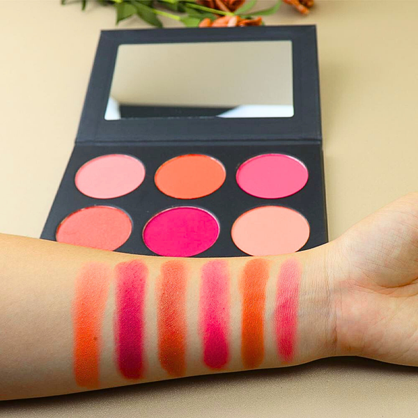 OrgAnnick™ Soft Pop Powder Blush – Multi-Shade Blush Palette (6 Colors)