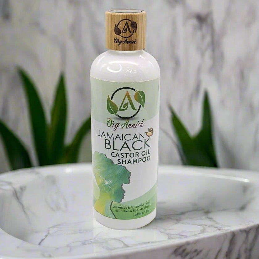 Nourish & Flourish Jamaican Black Castor Oil Shampoo: Nature's Secret to Healthy Hair - 10oz