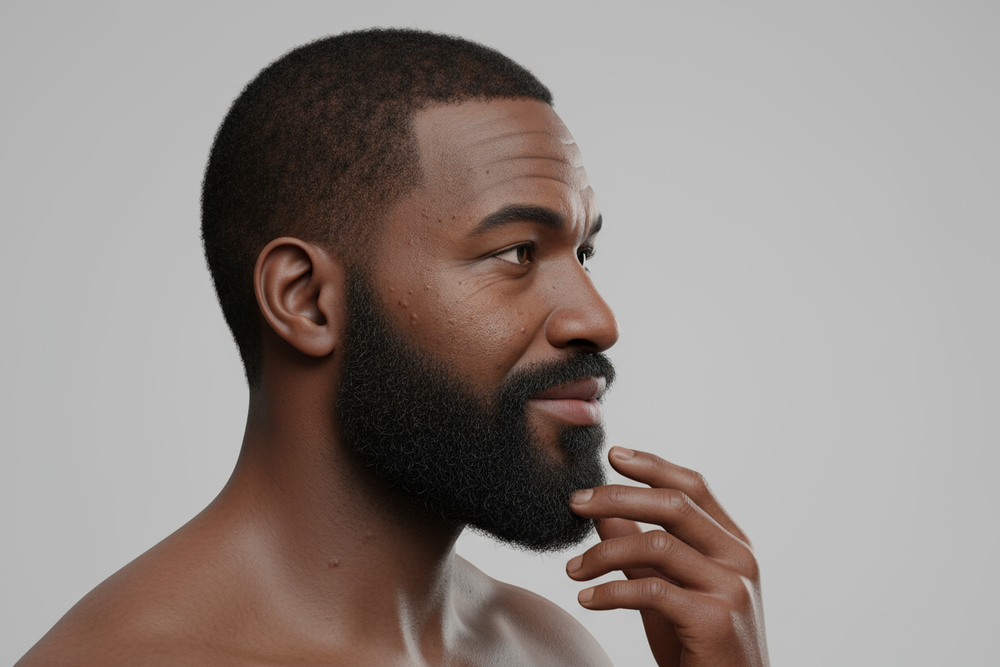 make her look more real side profile please