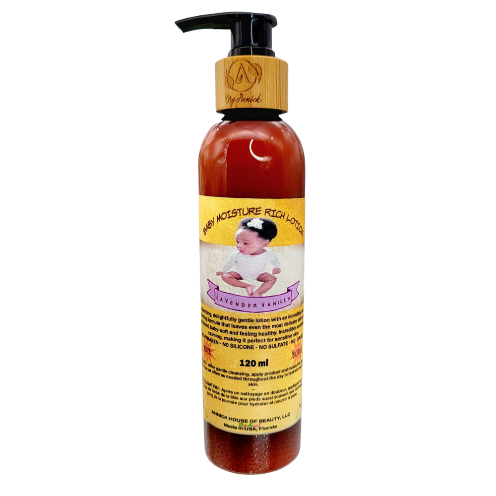 Moisture Glycerin Smooth Body Lotion – 8 oz | Lightweight Non-Greasy Daily Moisturizer for Face, Body, and Baby | Fast-Absorbing Hydration for All Skin Types and Ages | Paraben-Free