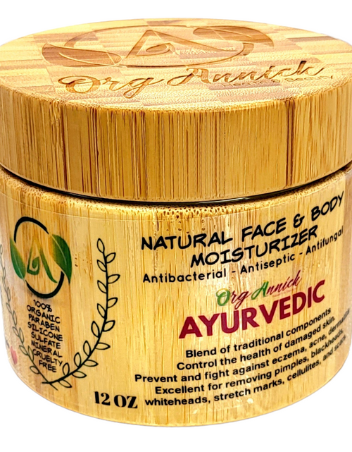 Load image into Gallery viewer, Ayurvedic Skin Perfection Moisturizer - OrgAnnick&#39;s Ayurvedic Formula for Acne Prone Skin, Uneven Tone &amp; Fine Lines. Natural Skin Renewal Moisturizer Repair &amp; Restore Skin Imperfections 12oz
