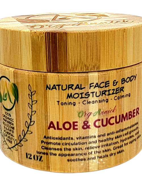 Load image into Gallery viewer, Toning Aloe Vera Natural Moisturizer cream with Aloe Gel and Extract - 12oz
