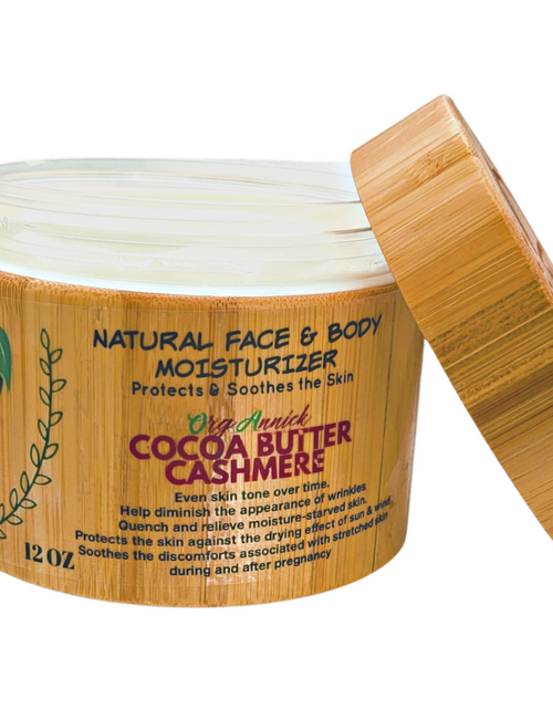 Load image into Gallery viewer, Moisture-starved Cocoa butter Cashmere Moisturizer Cream - 12 oz
